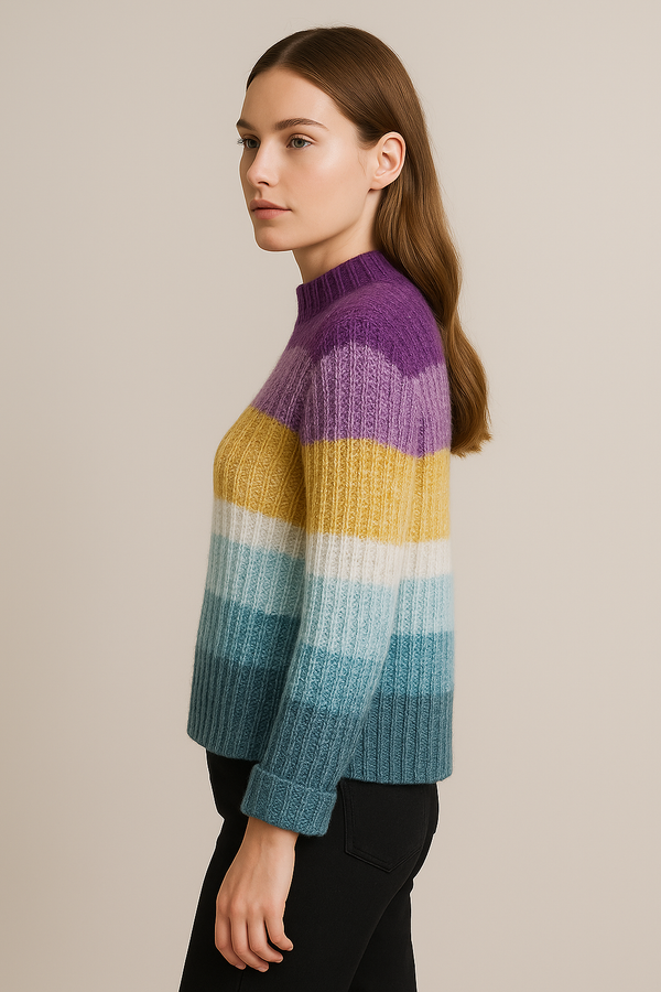 Pullover „Blockstreifen“ Multicolor
