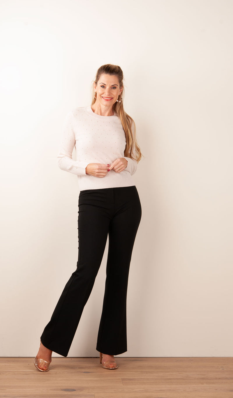 Pullover „Strass“ Beige