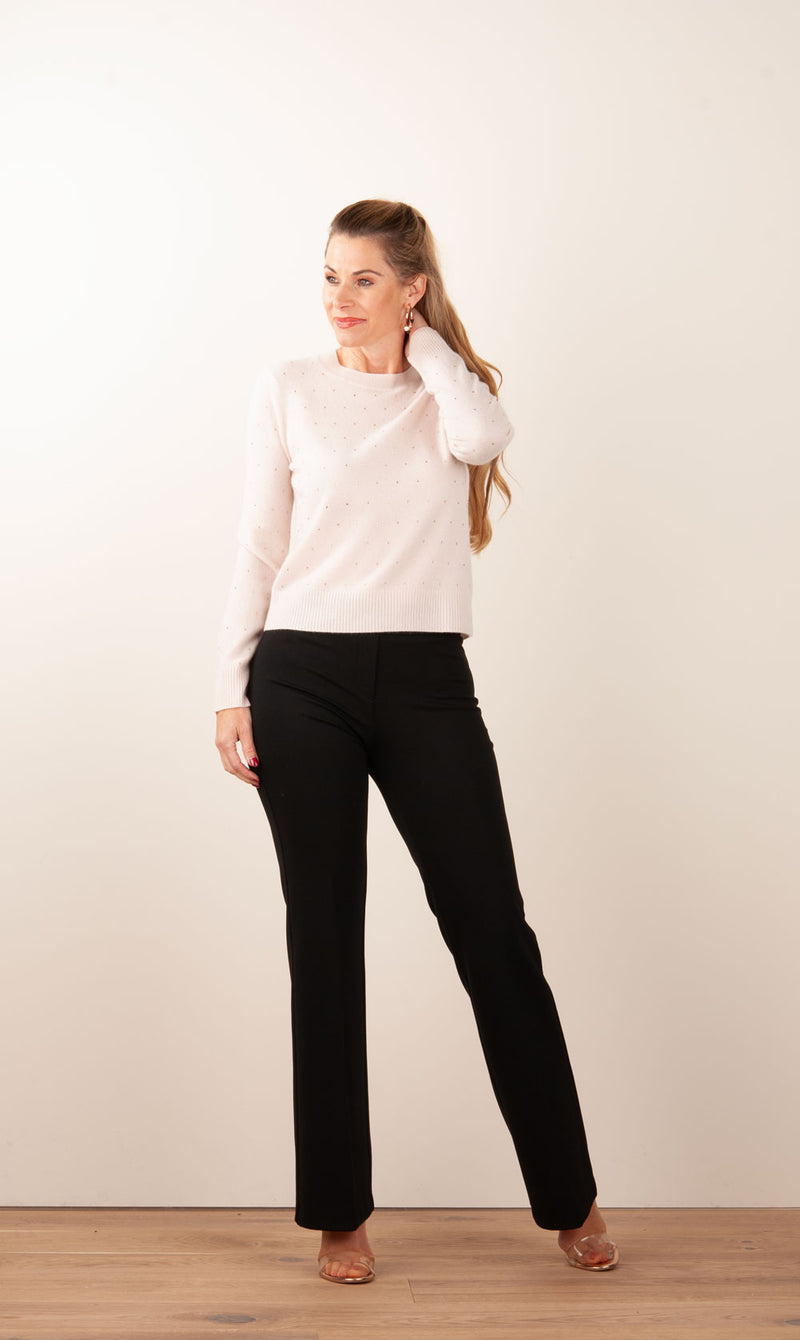 Pullover „Strass“ Beige