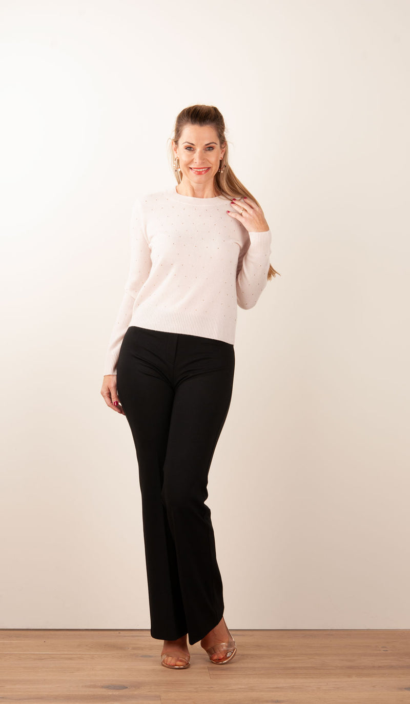 Pullover „Strass“ Beige