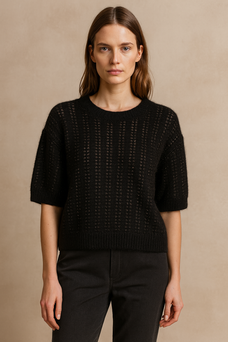 Pullover „Lurex“ Schwarz