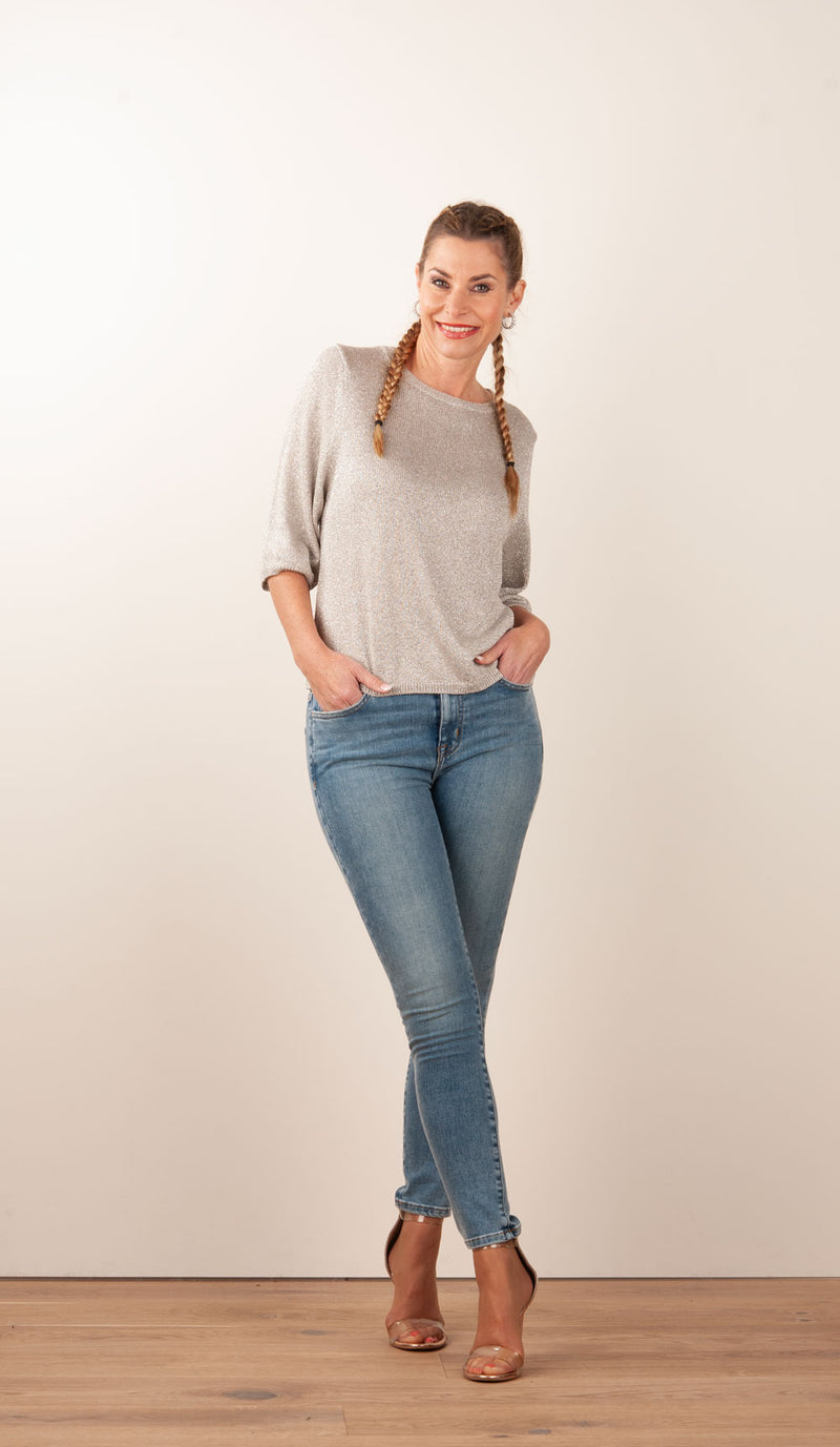 Pullover Silber