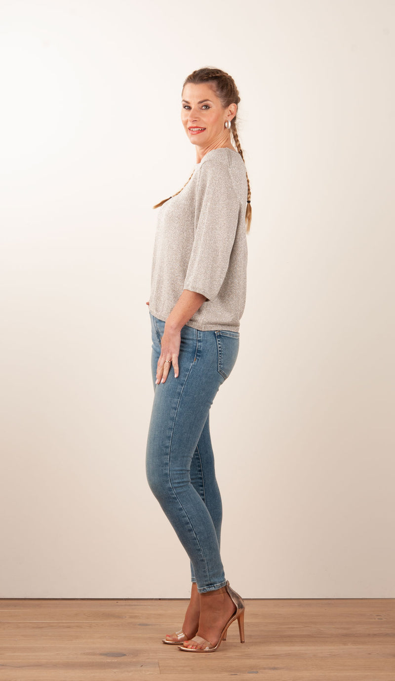 Pullover Silber