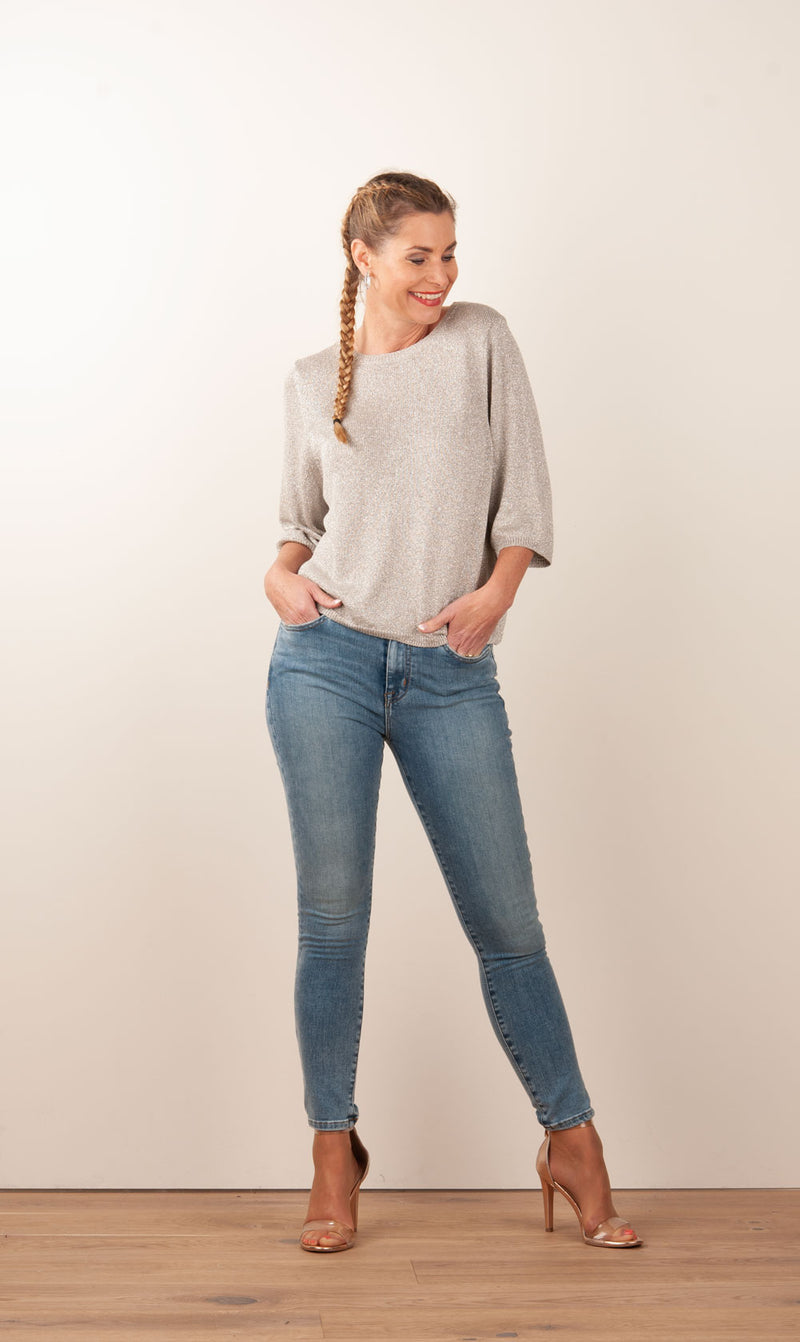 Pullover Silber