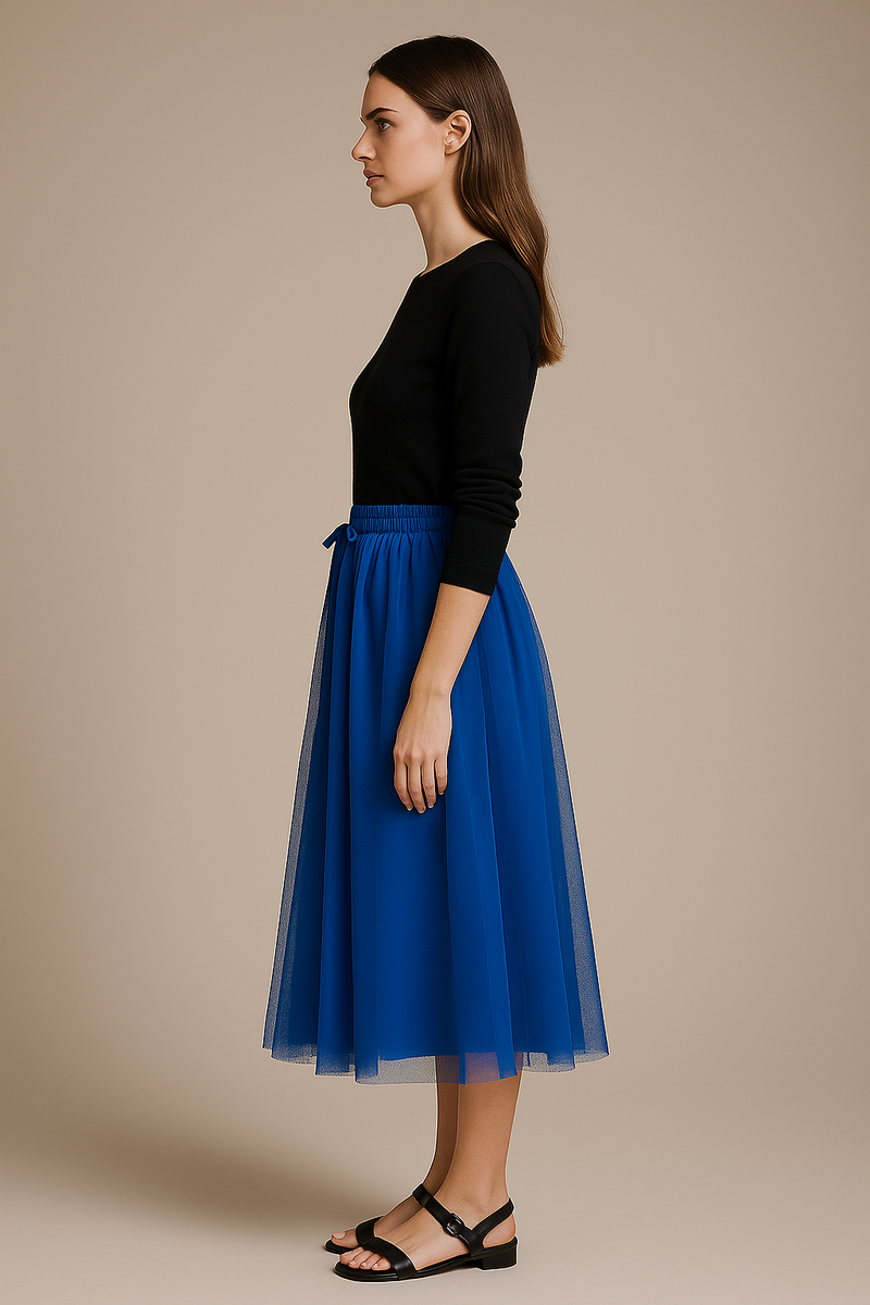 Tüllrock „Schleife“ Royalblau