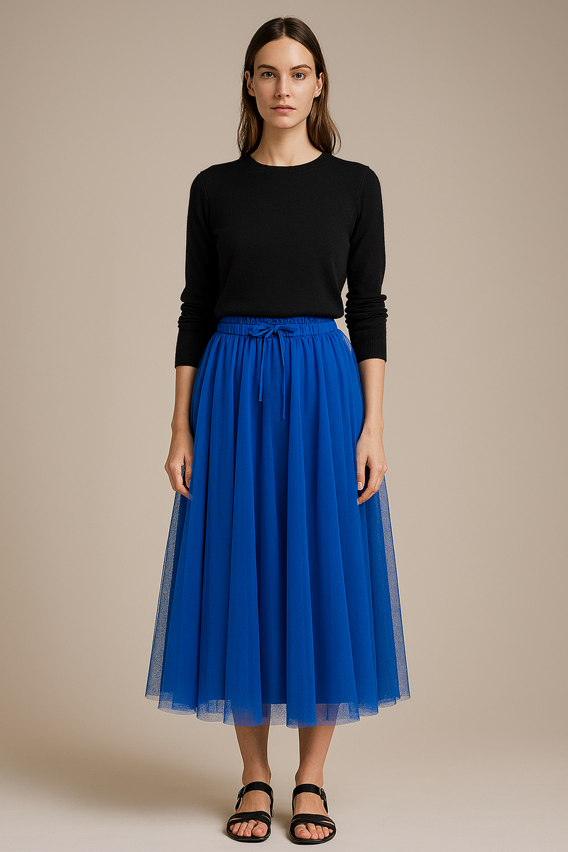 Tüllrock „Schleife“ Royalblau