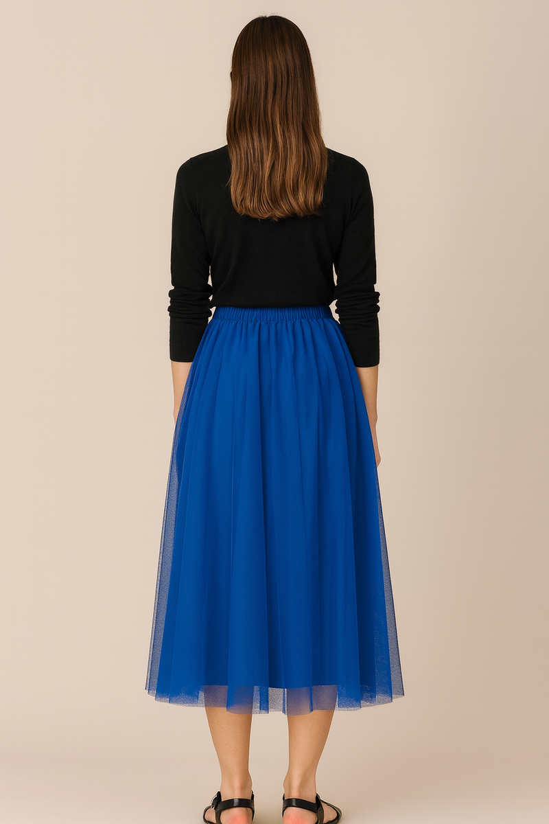 Tüllrock „Schleife“ Royalblau