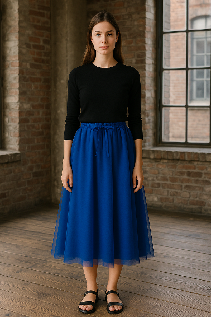 Tüllrock „Schleife“ Royalblau