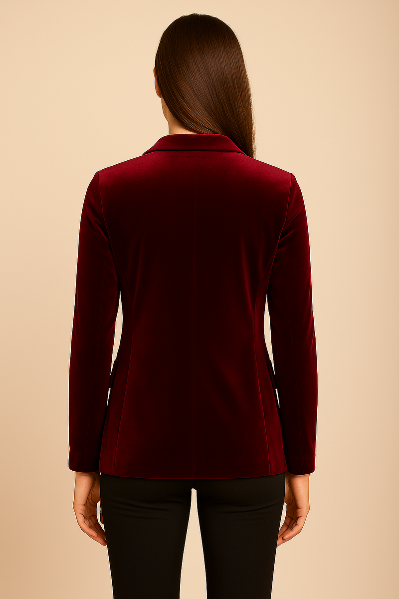 Samt Blazer Barolo