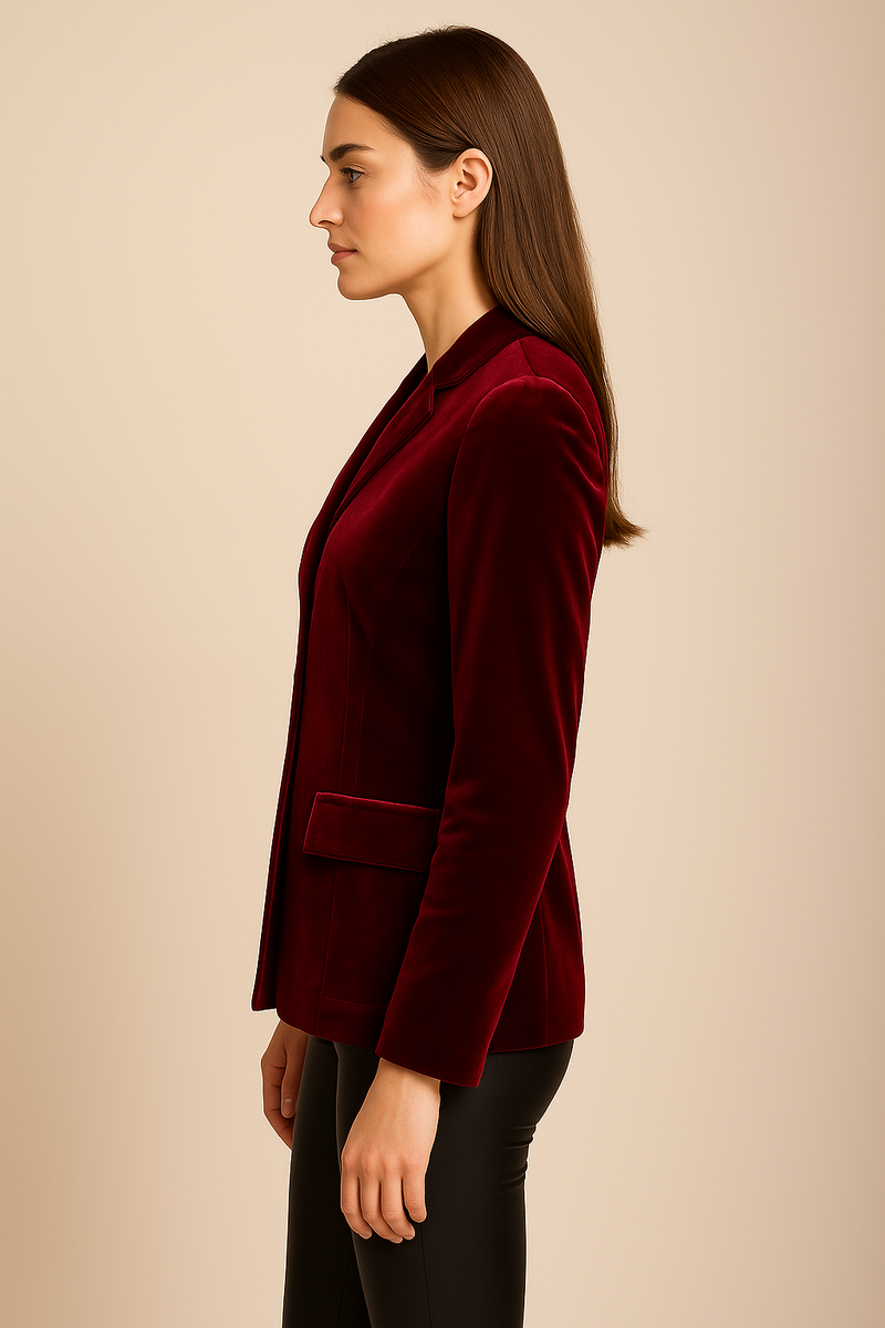 Samt Blazer Barolo