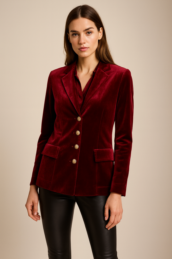 Samt Blazer Barolo