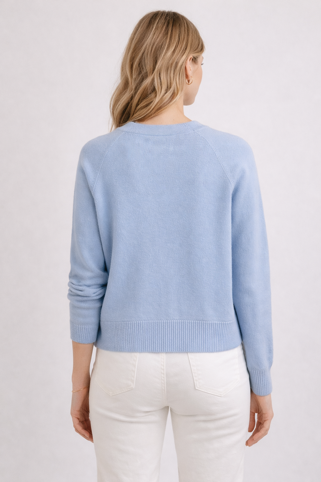 Strickjacke Hellblau