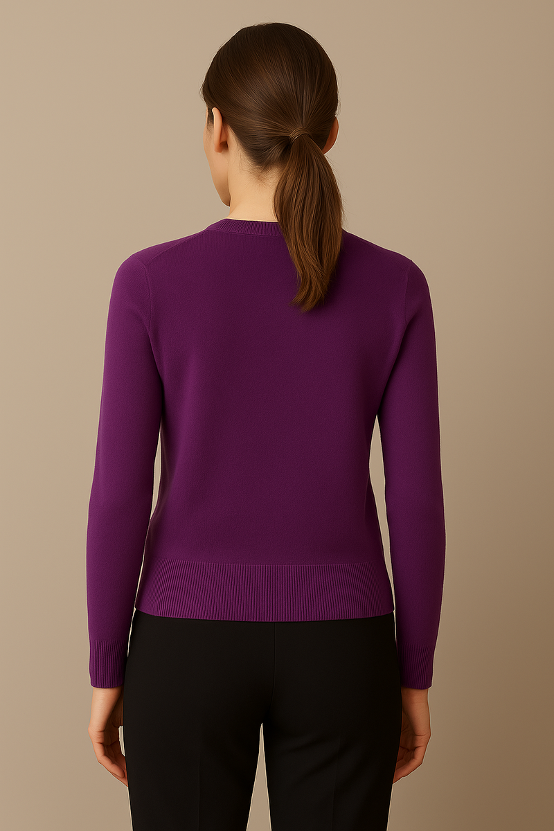 Kaschmir Strickjacke Lila