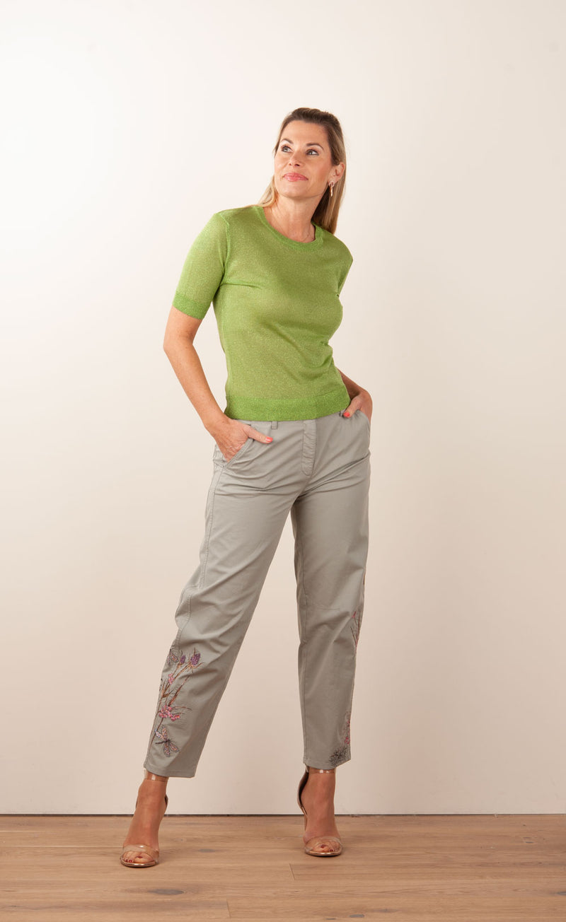 Pullover „Lurex“ Grün