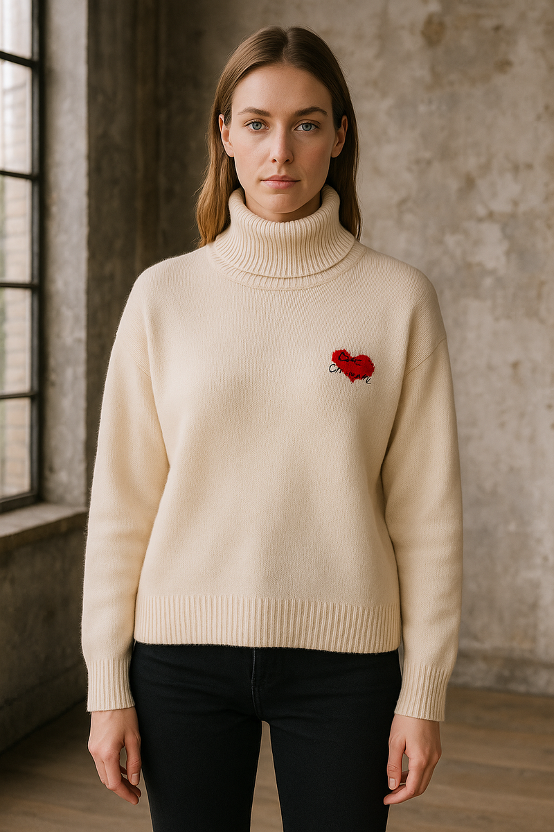 Pullover „Ciao Amore“ Creme