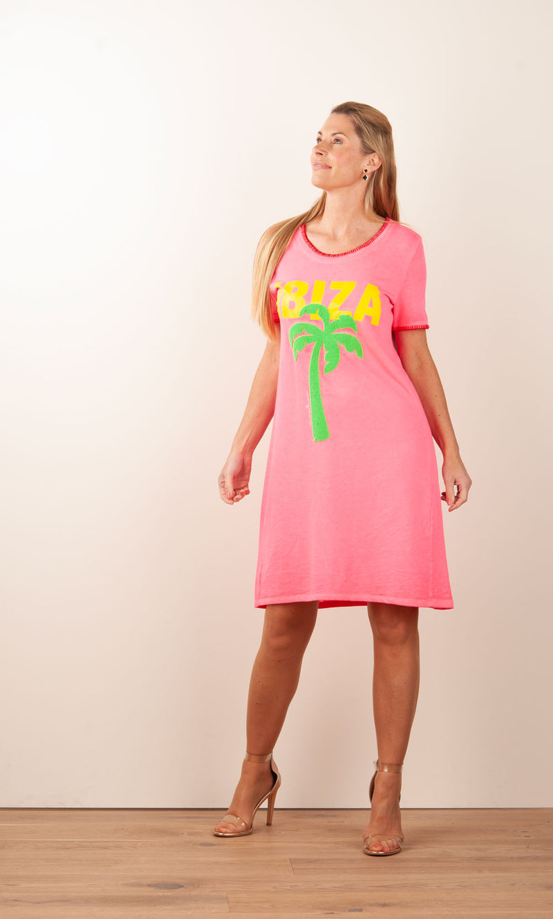 Kleid „Ibiza“ Pink | Multicolor