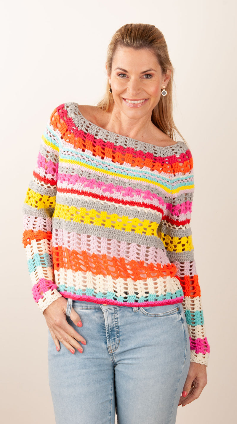 Pullover Grau | Multicolor