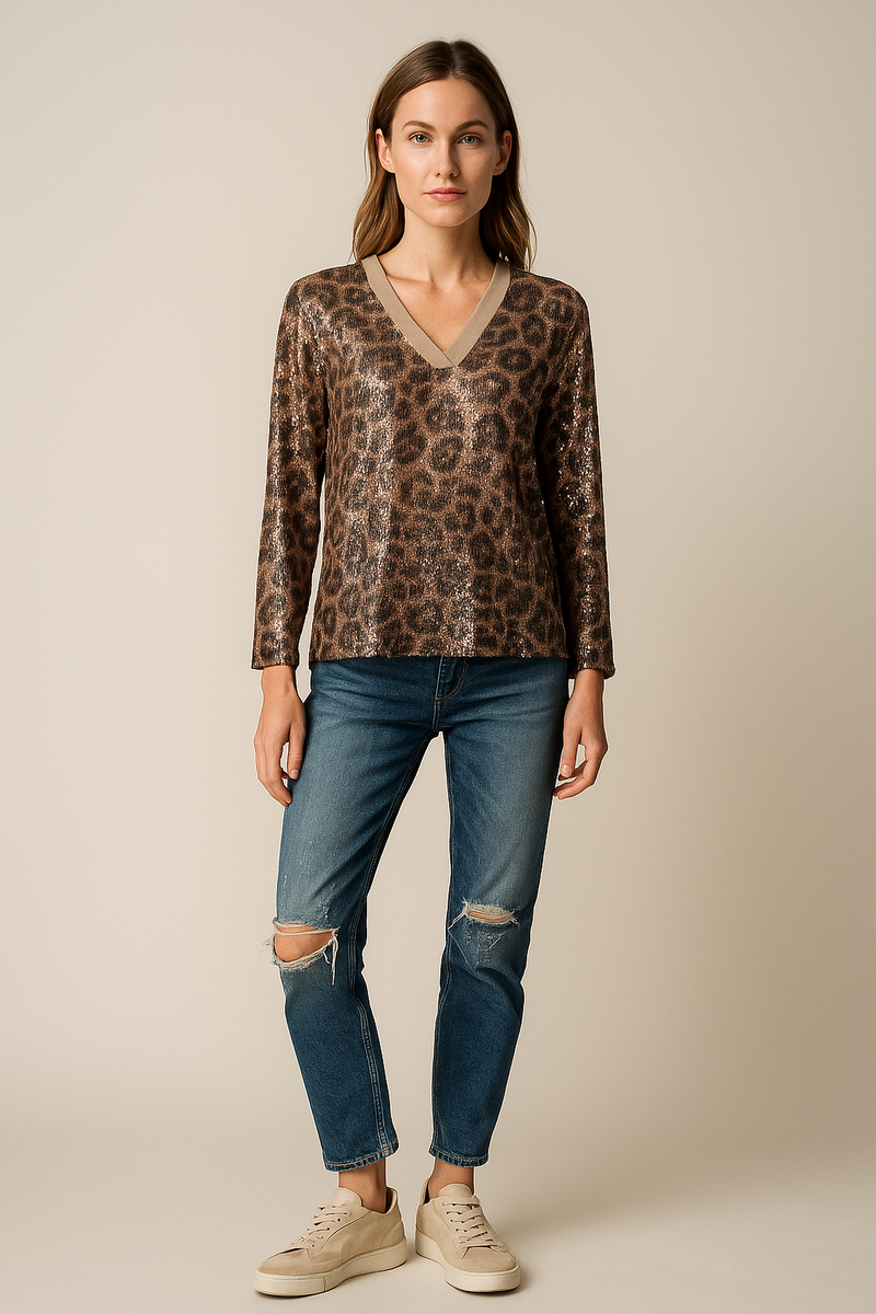 Shirt „Pailletten“ Leo