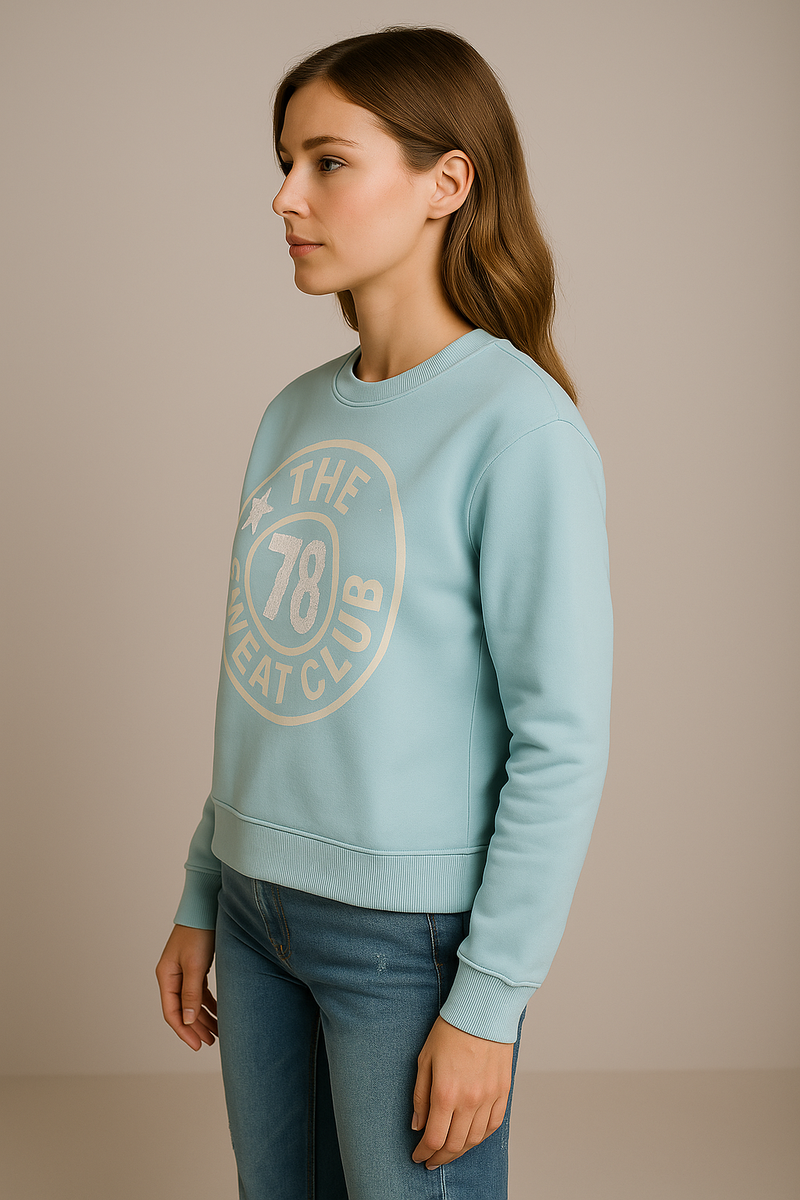Sweatshirt Hellblau