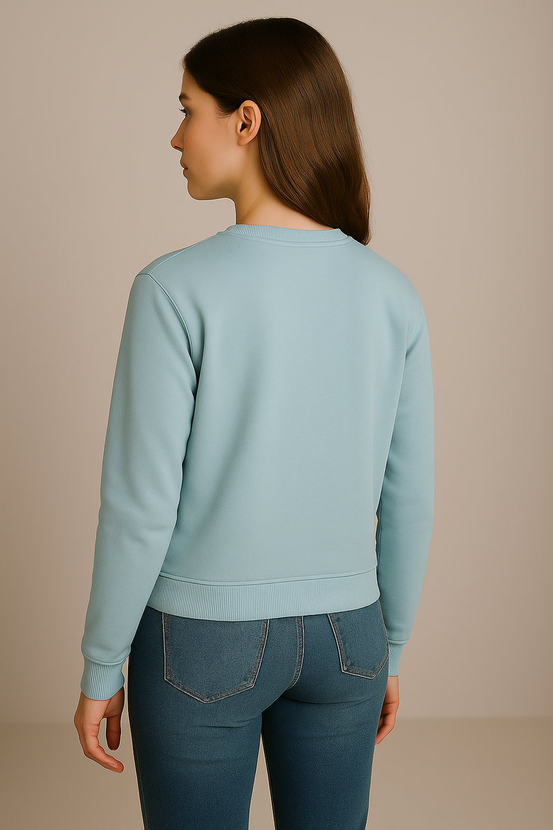 Sweatshirt Hellblau