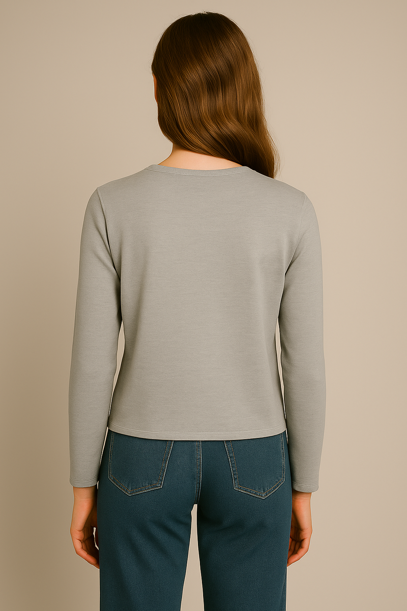 Pullover „Les Alpes“ Melange Grau