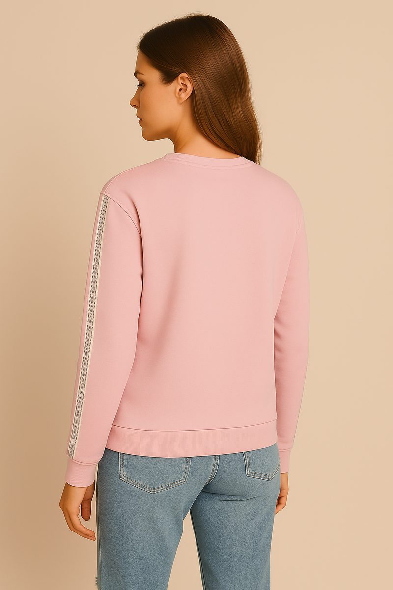 Sweatshirt „Miami“ Rosa | Weiß
