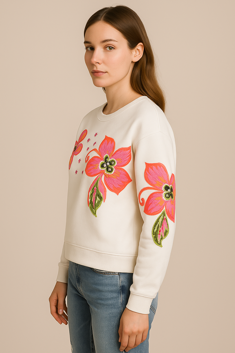 Sweatshirt Weiß | Multicolor