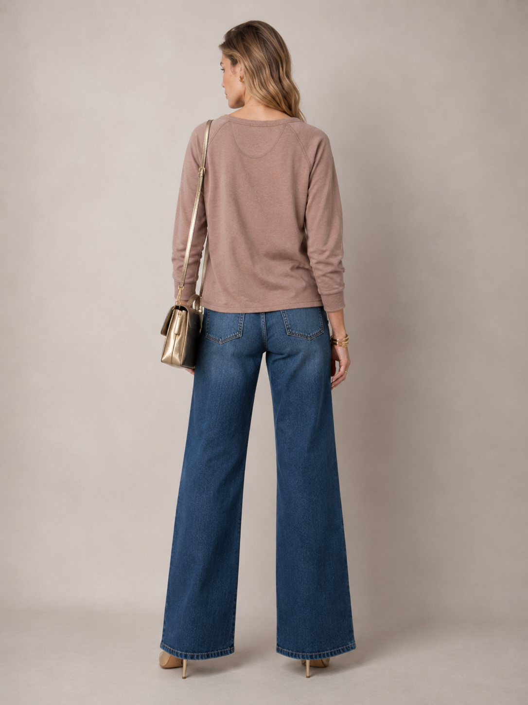 Glamour Sweatshirt „Yessss, Weekend.“ Warmen Braun