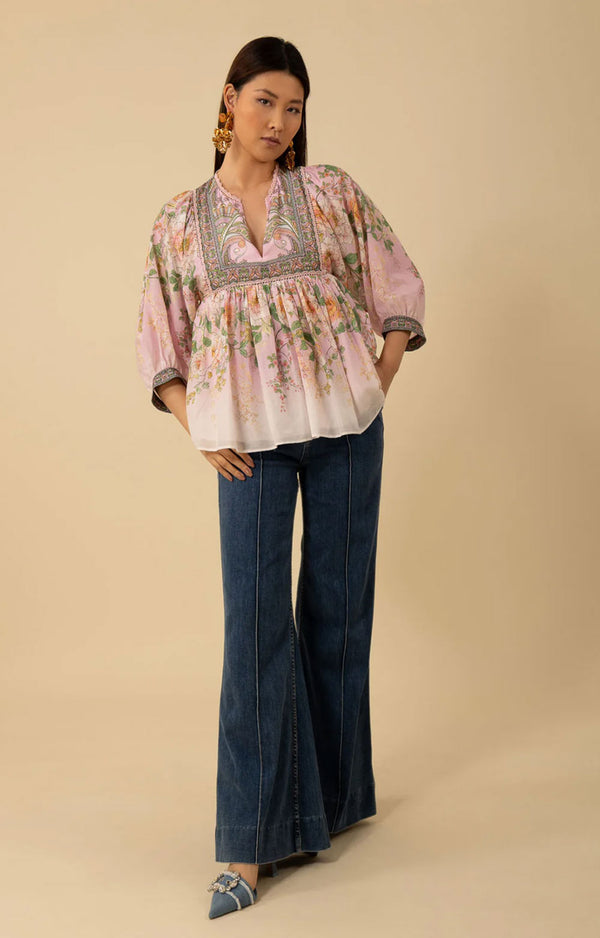 Shirt Rosa | Grün | Multicolor