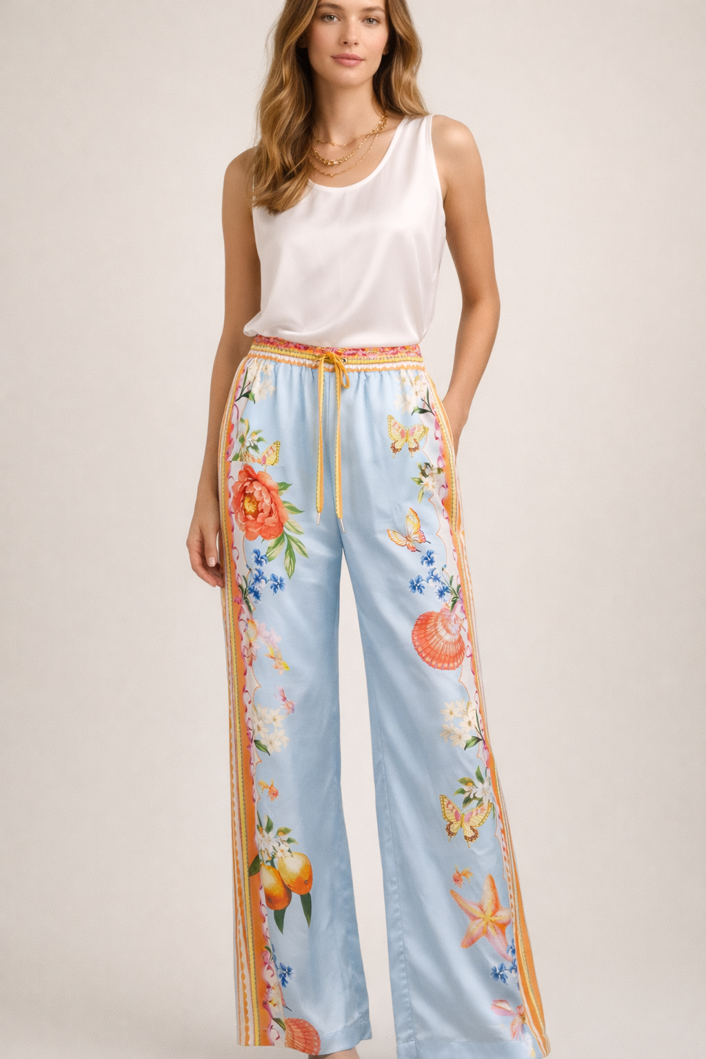 Hose Hellblau | Multicolor