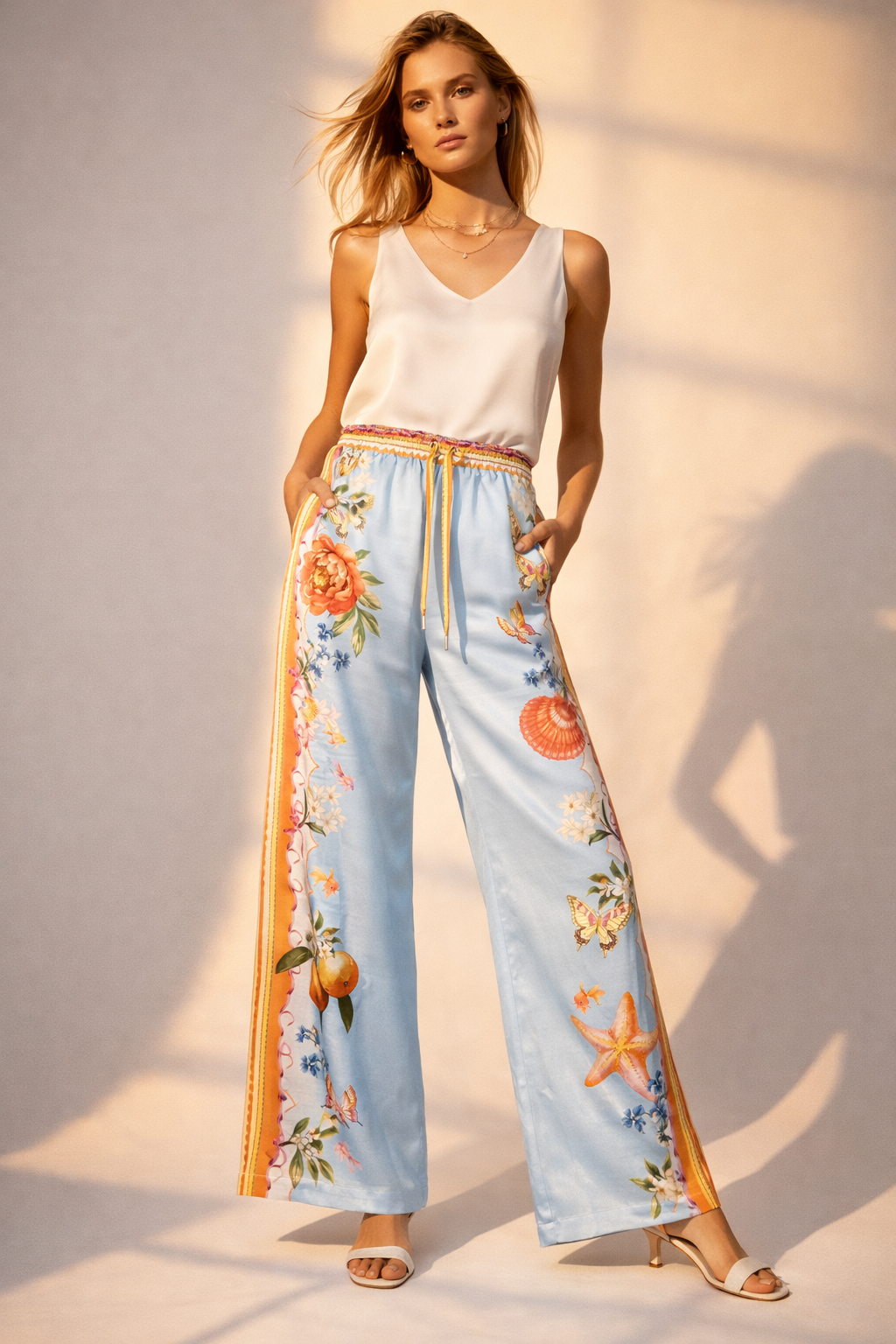 Hose Hellblau | Multicolor