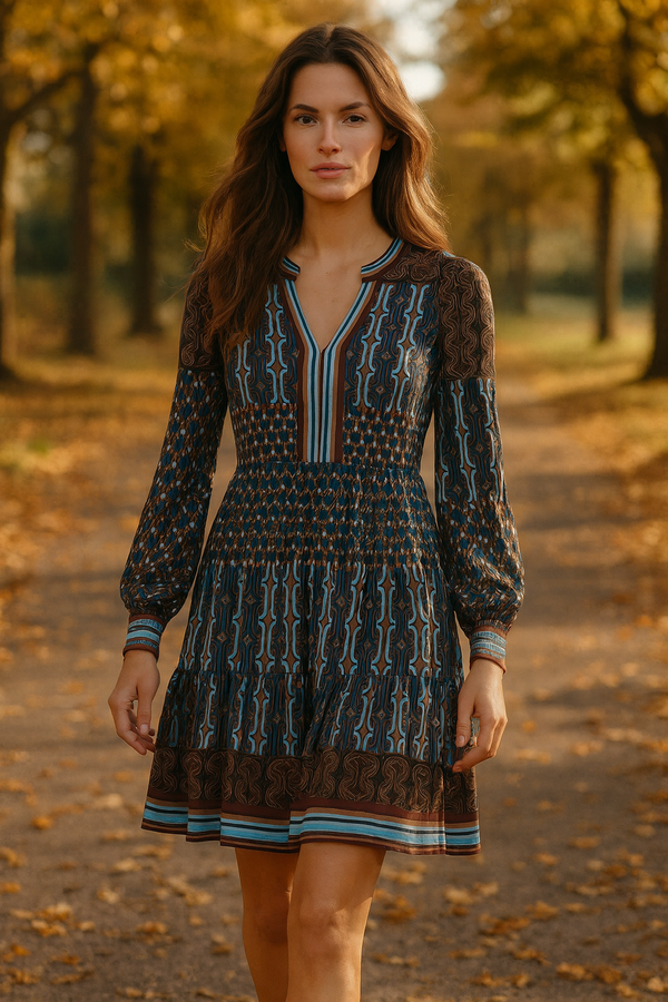 Kleid Blau | Multicolor