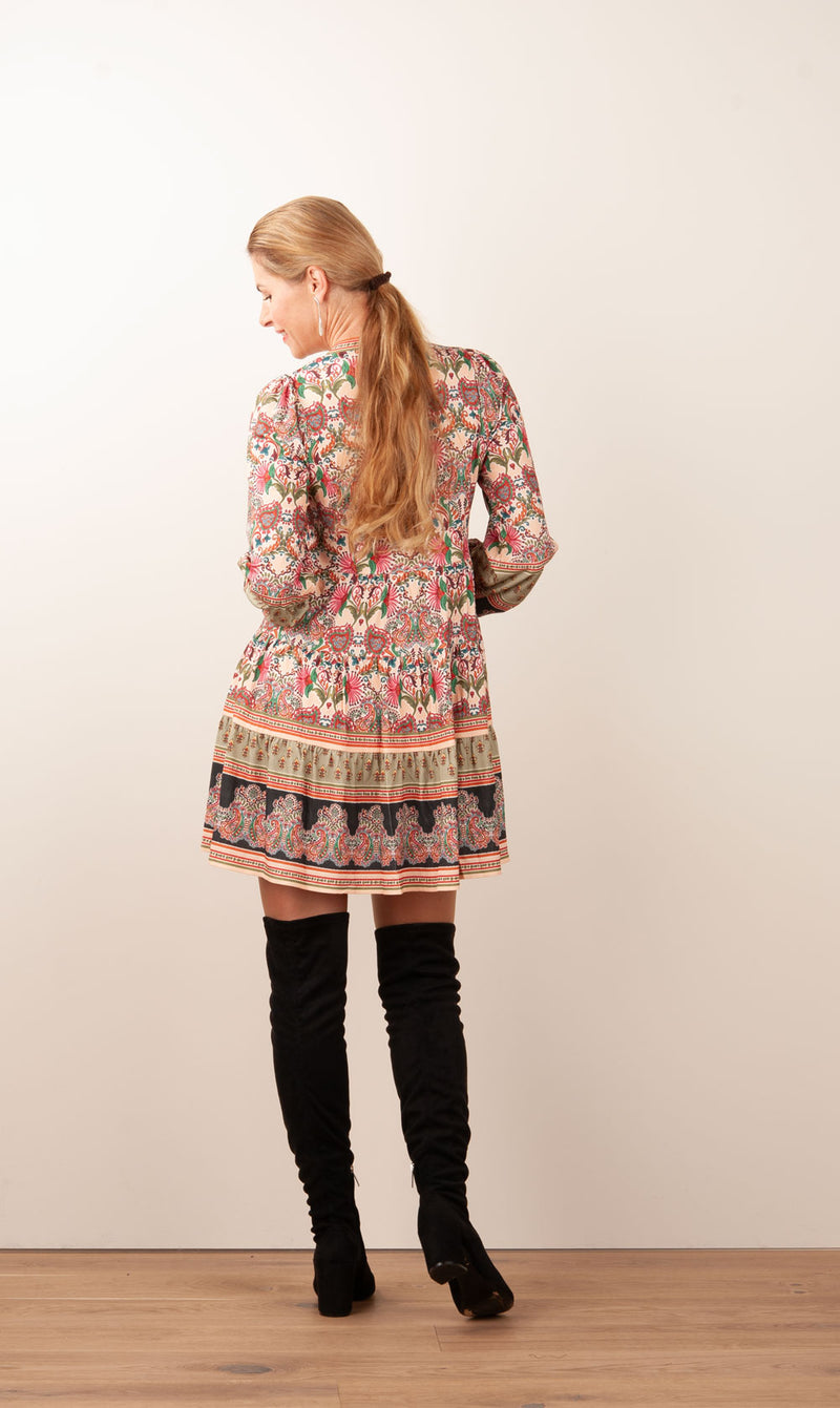 Kleid Puder | Grün | Multicolor