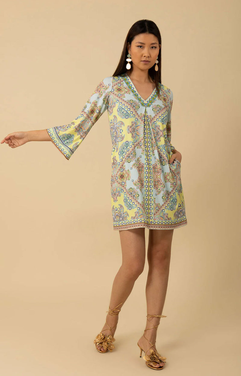 Kleid Grün | Blau