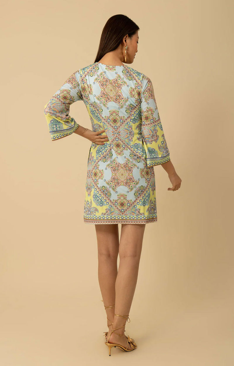 Kleid Grün | Blau