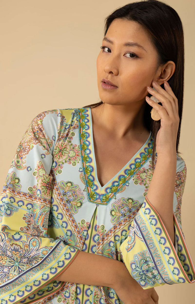 Kleid Grün | Blau