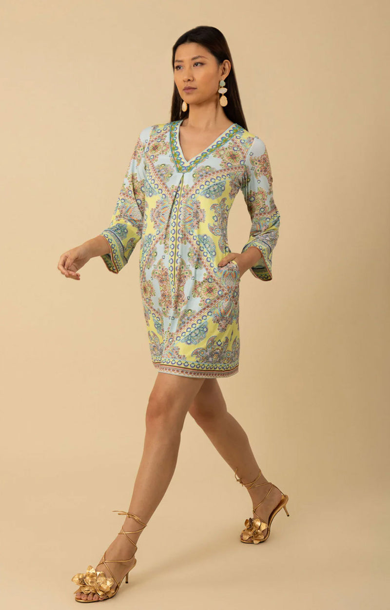 Kleid Grün | Blau