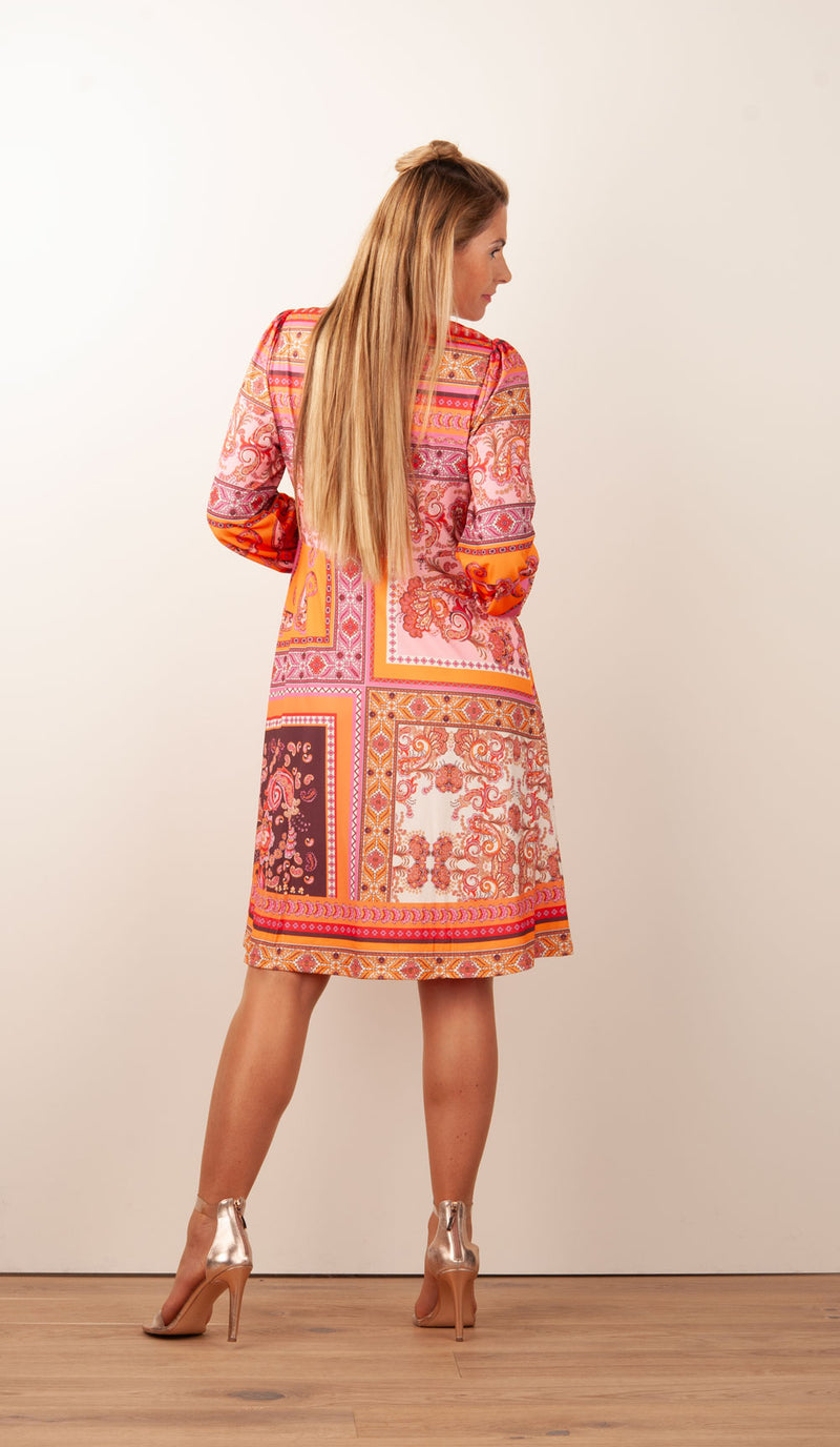 Kleid Rosa | Orange | Multicolor