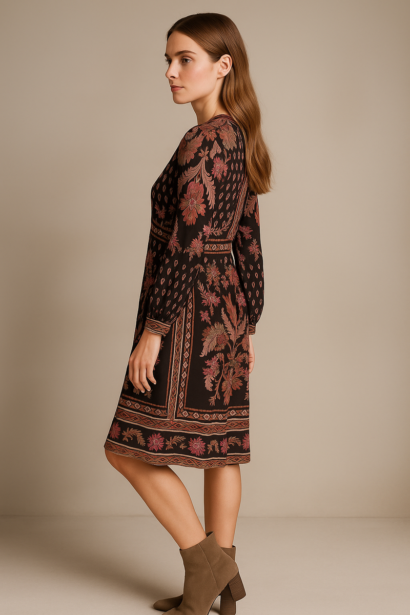 Kleid Schwarz | Multicolor