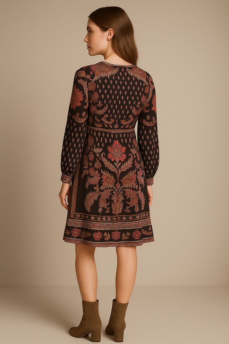 Kleid Schwarz | Multicolor