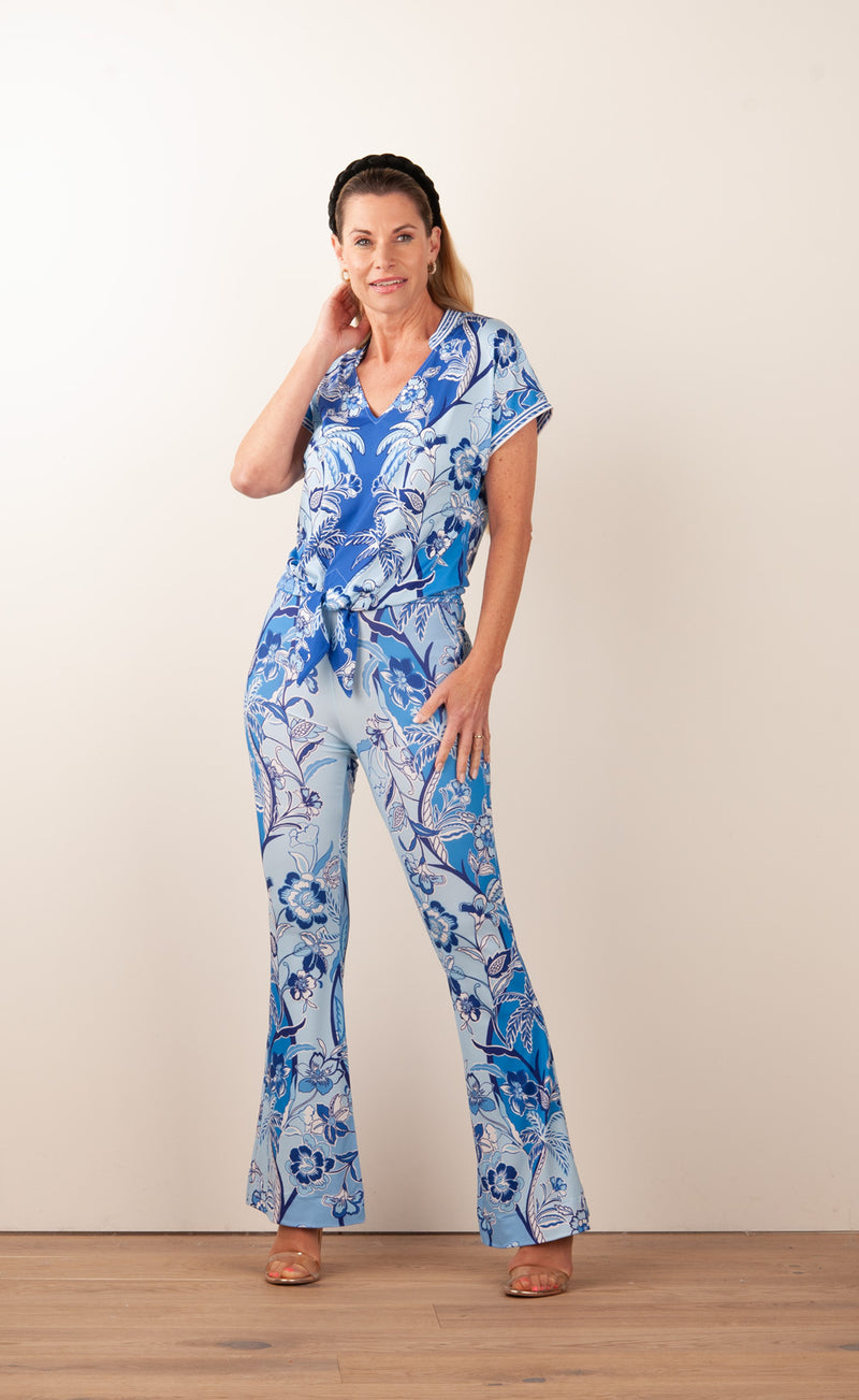 Shirt Blau | Weiß