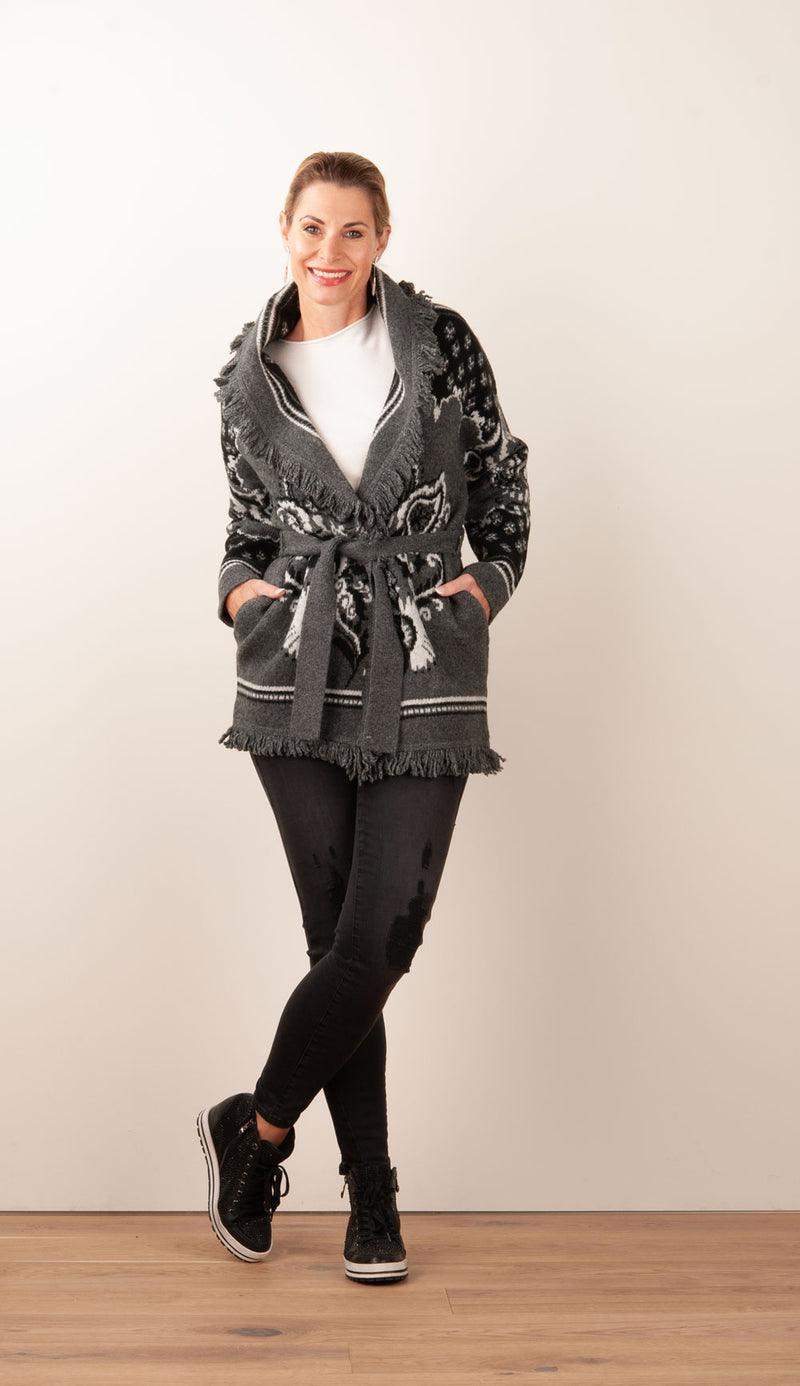 Jacke Grau | Schwarz