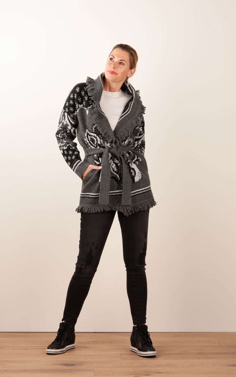 Jacke Grau | Schwarz