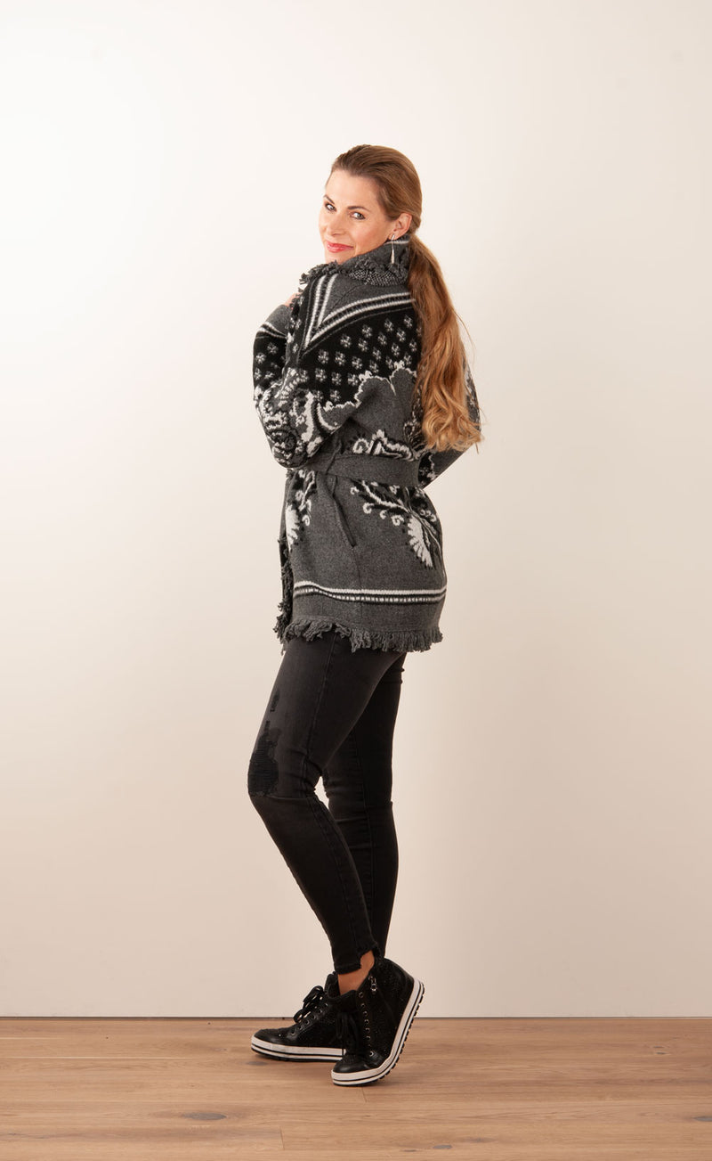 Jacke Grau | Schwarz