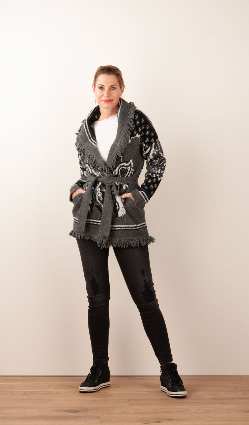 Jacke Grau | Schwarz