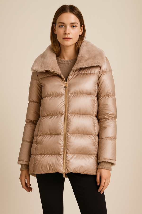 Daunenjacke Beige