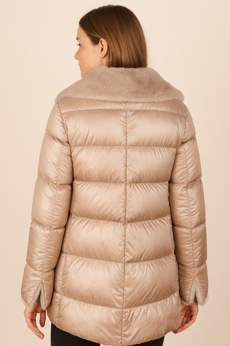 Daunenjacke Beige