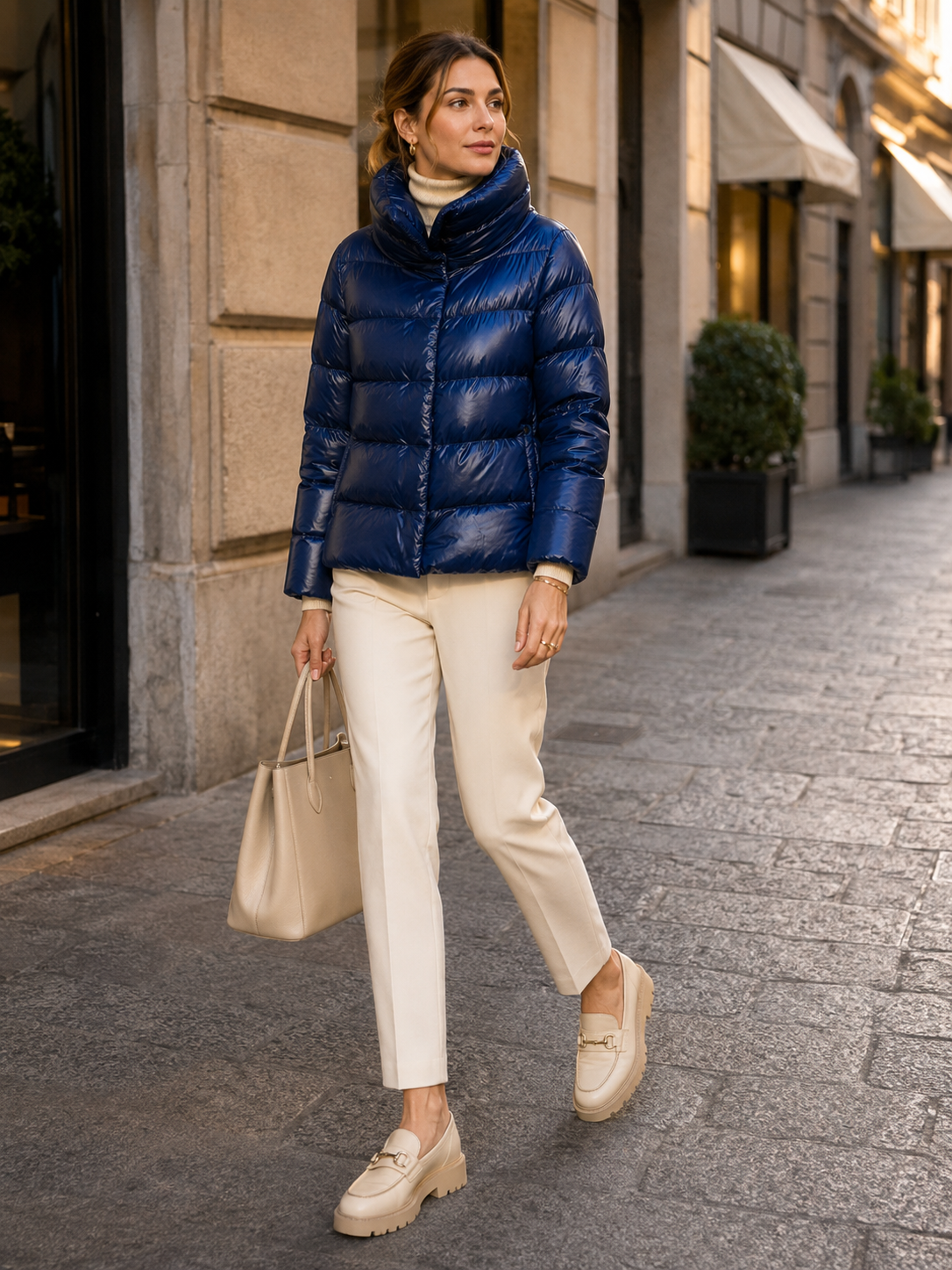 Daunenjacke Blau