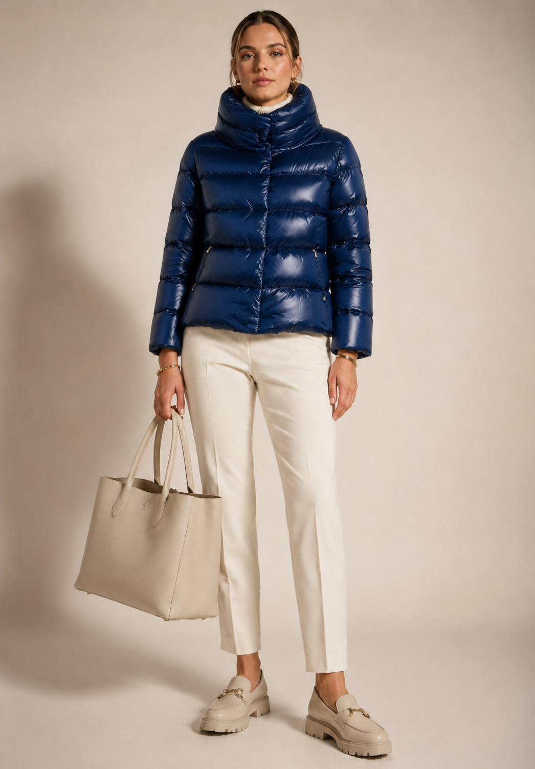 Daunenjacke Blau