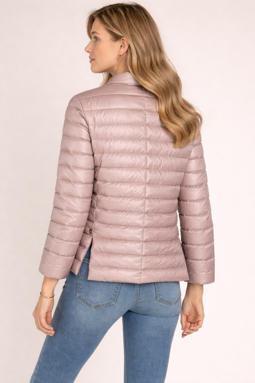 Leichte Daunenjacke Mauve-Taupe